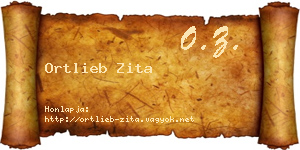 Ortlieb Zita névjegykártya